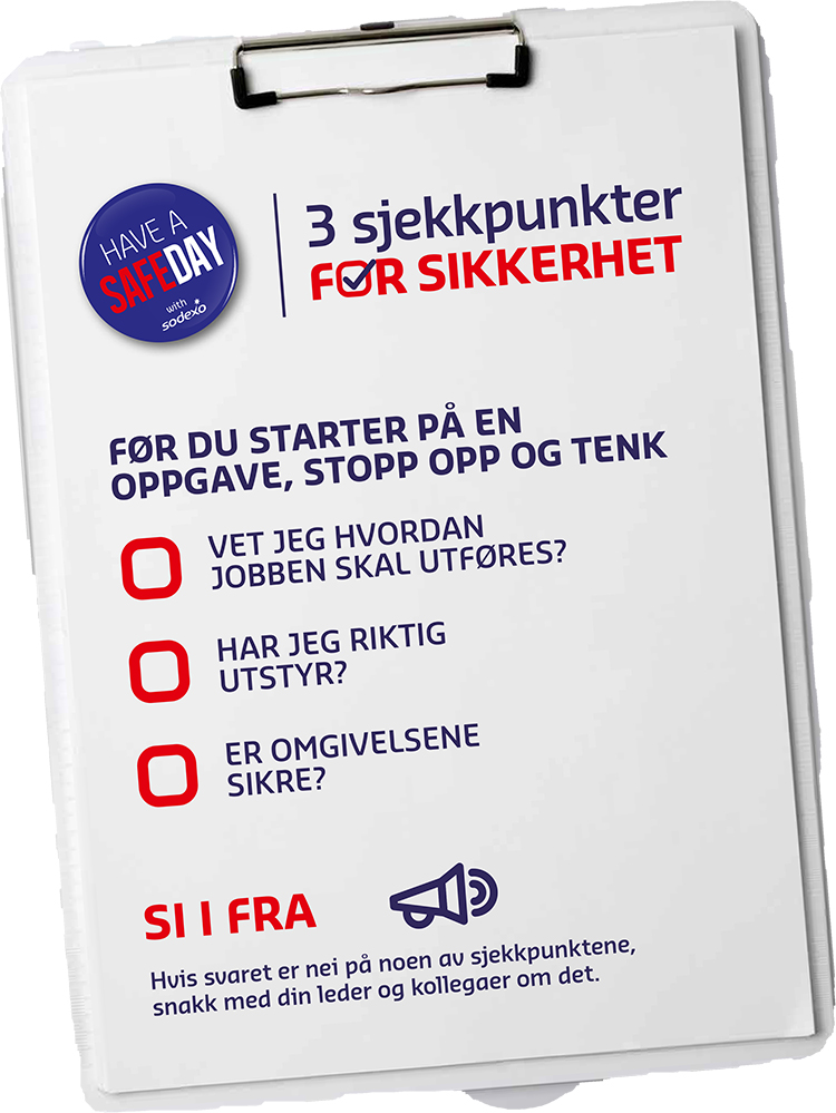 Tre sjekkpunkter for din sikkerhet